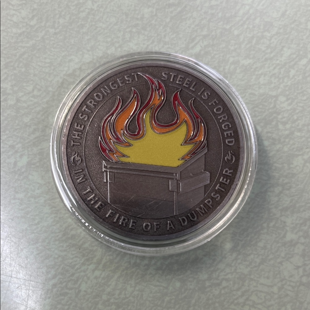 Dumpster Fire Commemorative Coin